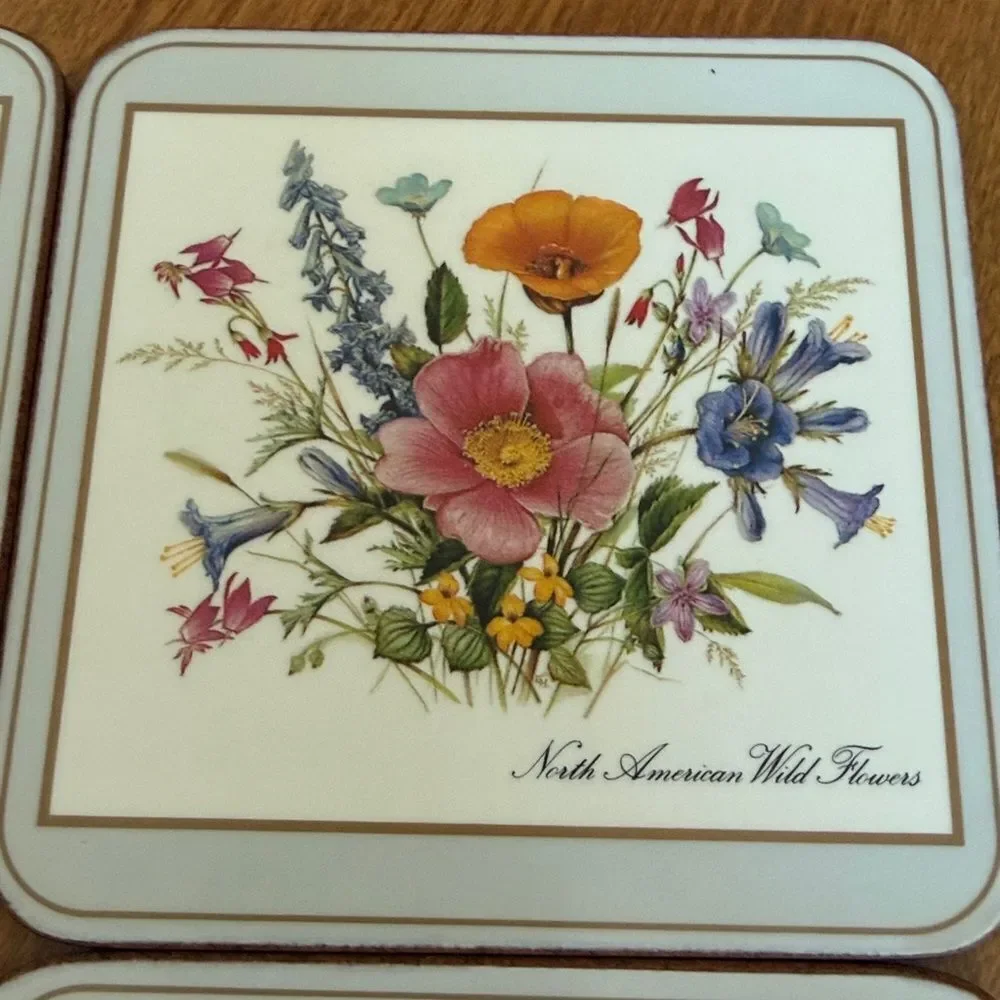 Pimpernel cork coaster set